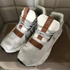 On Running Women's Platform Shoes - White and Brown